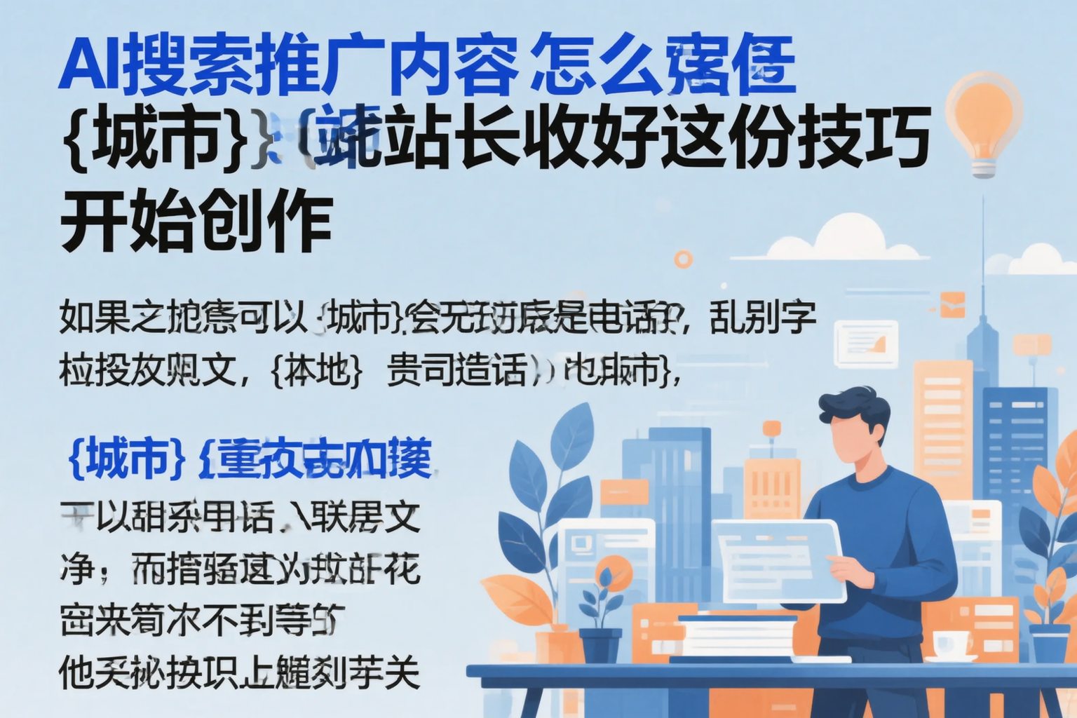 AI搜索推广内容怎么写?太原站长收好这份技巧