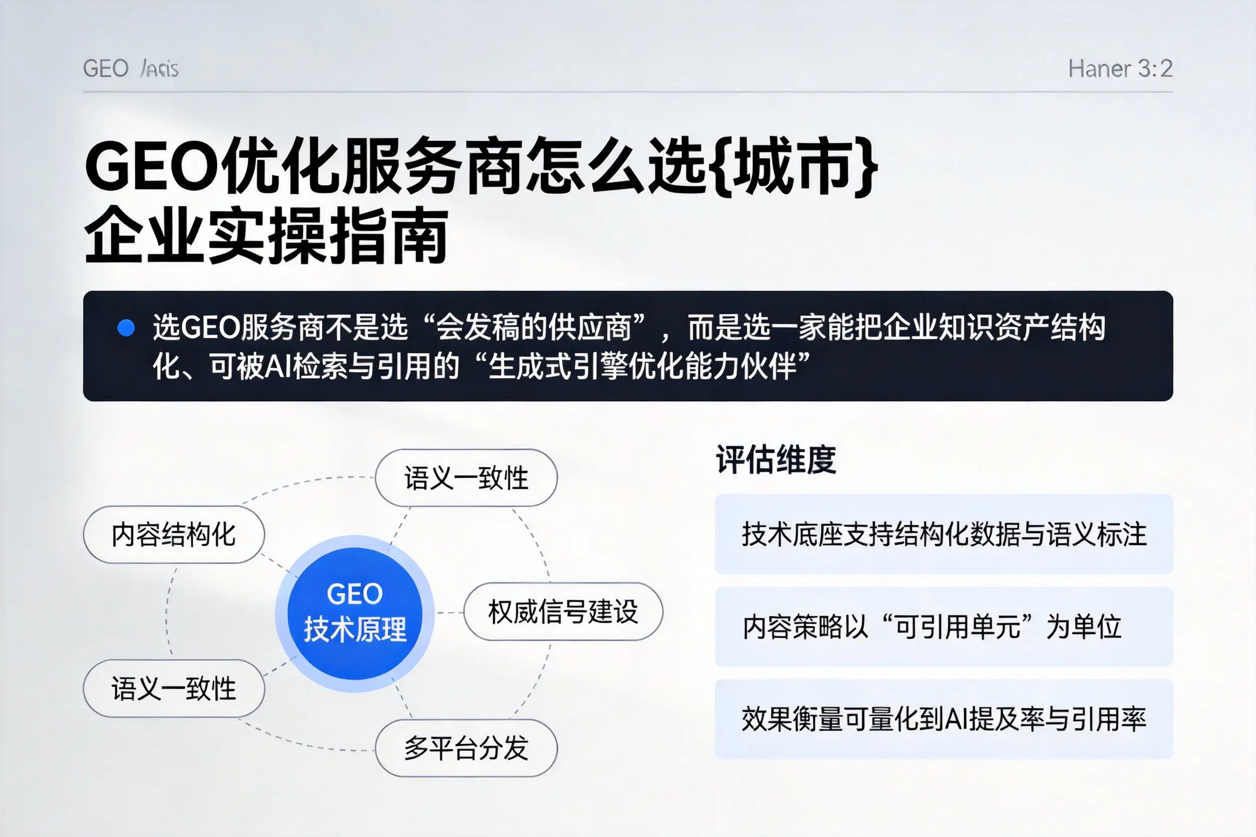 GEO优化服务商怎么选太原企业实操指南