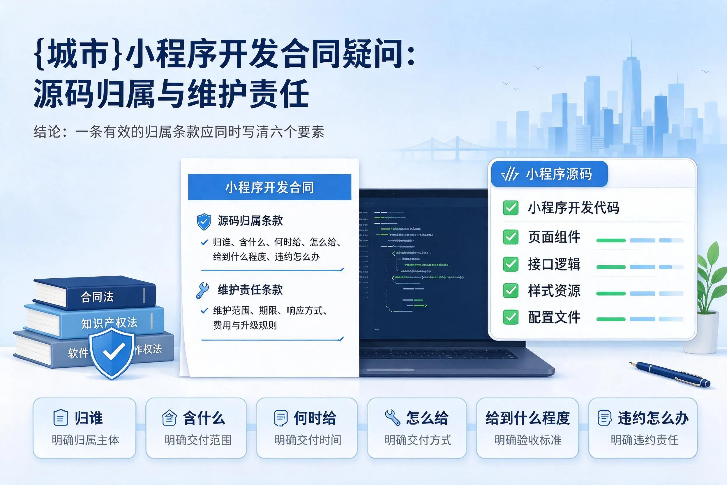 太原小程序开发合同疑问：源码归属与维护责任