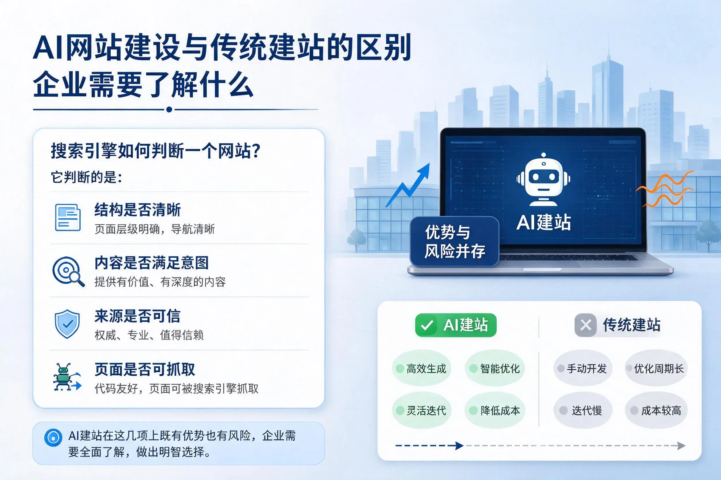 AI网站建设与传统建站的区别，太原企业需要了解什么