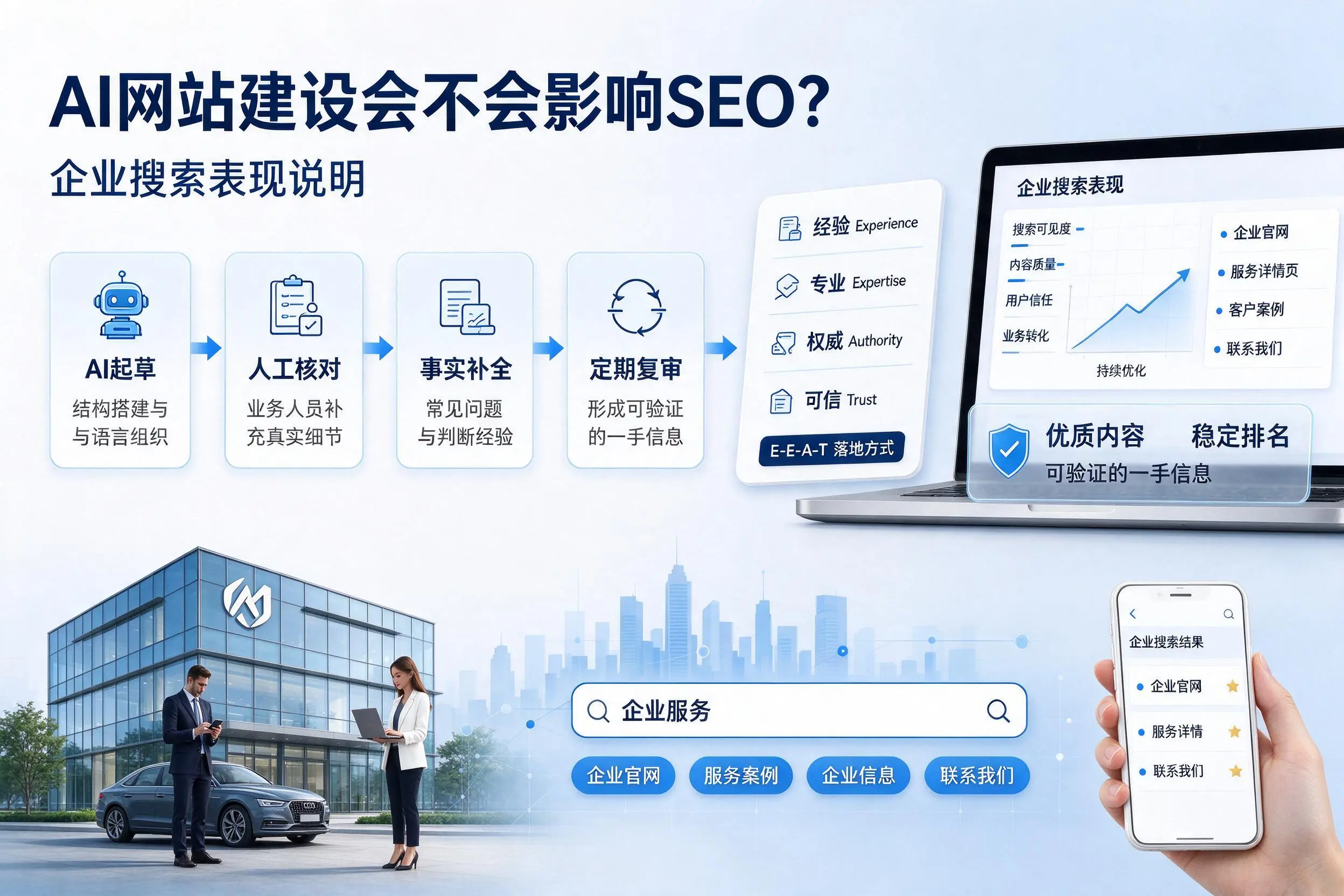 AI网站建设会不会影响SEO？太原企业搜索表现说明
