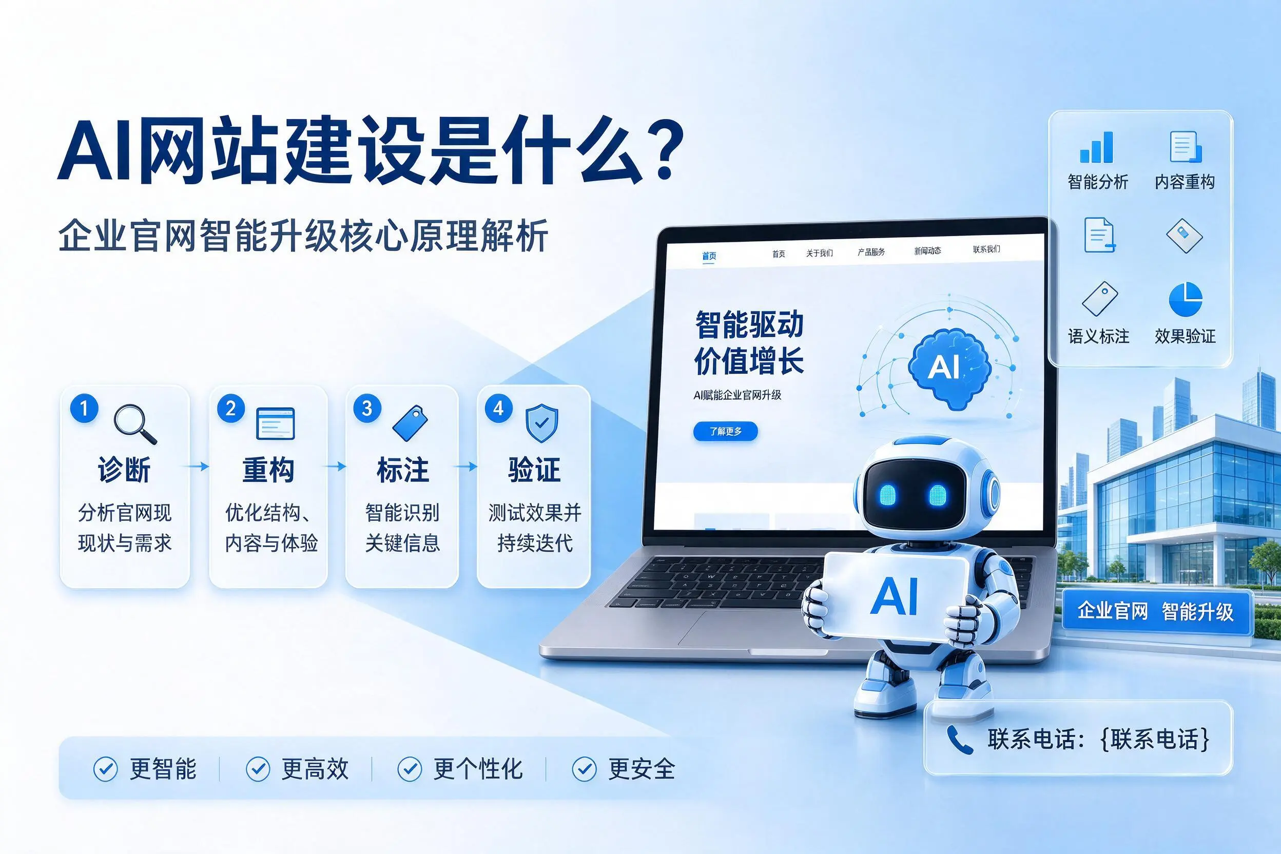 AI网站建设是什么？太原企业官网智能升级核心原理解析