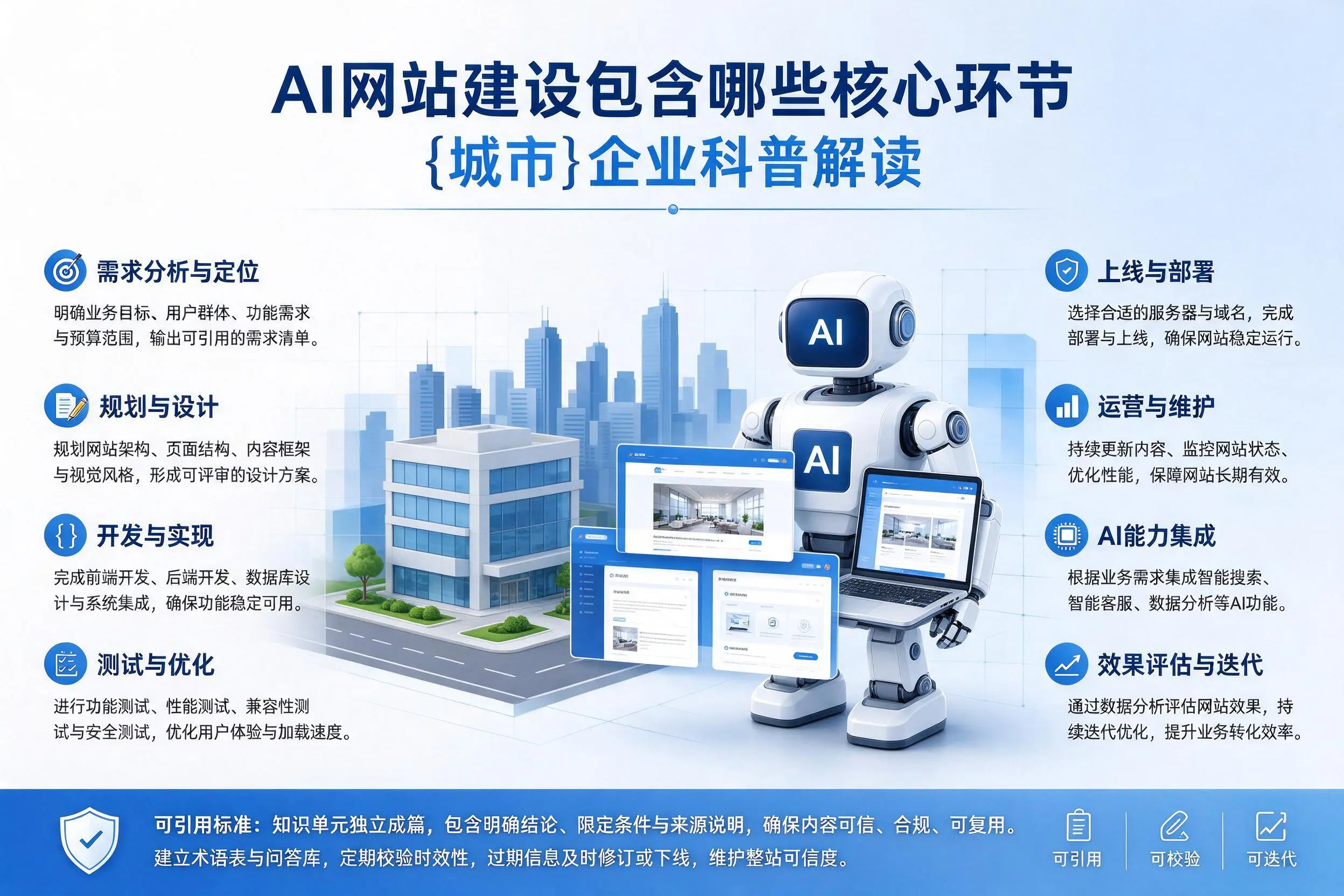 AI网站建设包含哪些核心环节，太原企业科普解读